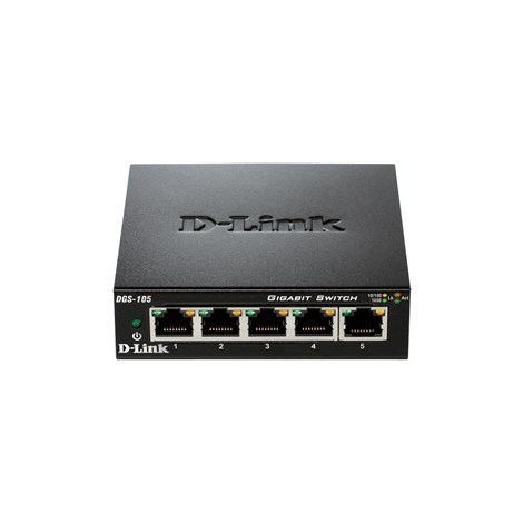 D-Link | Ethernet Switch | DGS-105/E | Unmanaged | Desktop | 10/100 Mbps (RJ-45) ports quantity | 1 Gbps (RJ-45) ports quantity